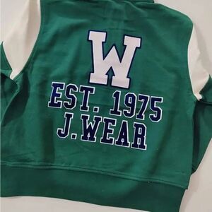 Zara J.Wear Green‎ Jacket with White W and EST. 1975 size 6-7 nwt